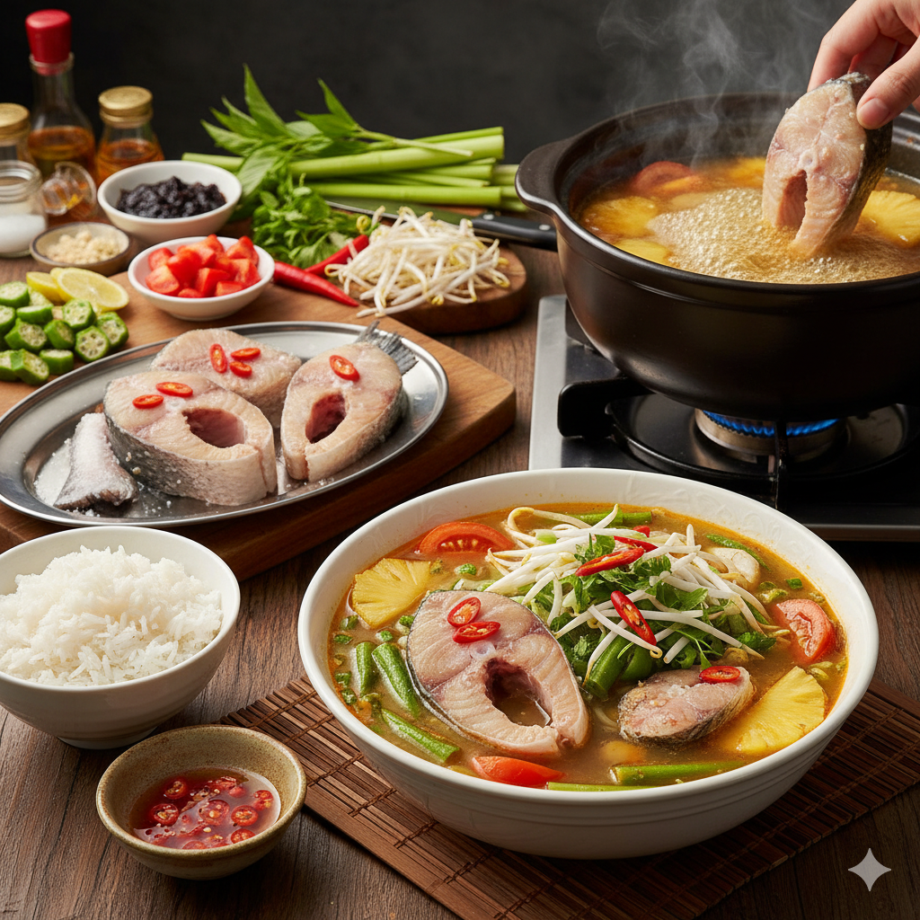 CÔNG THỨC: Cách Nấu Canh Chua Cá Lóc Chuẩn Vị Miền Tây Thơm Ngon, Đậm Đà