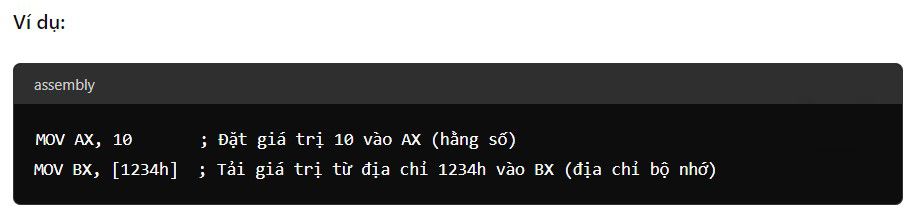 code ví dụ hằng số