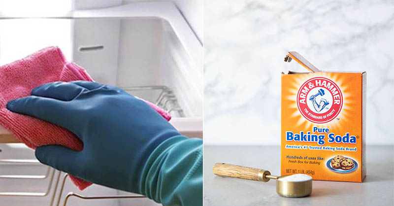 baking soda khử mùi tủ lạnh