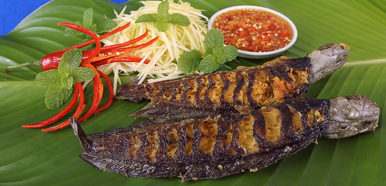 cá chiên mắm gừng thành phẩm