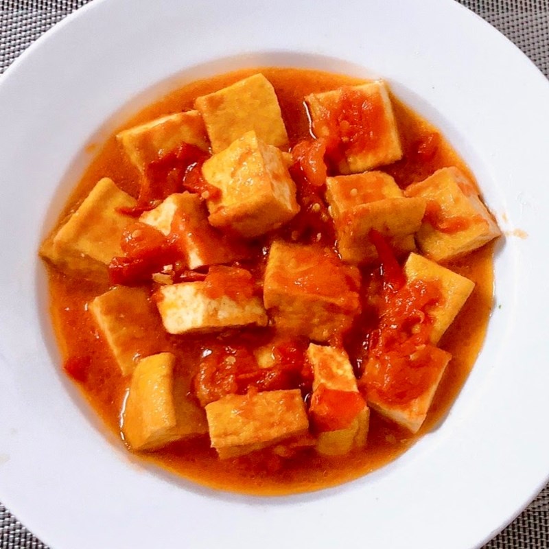 đậu hũ sốt cà chua thành phẩm