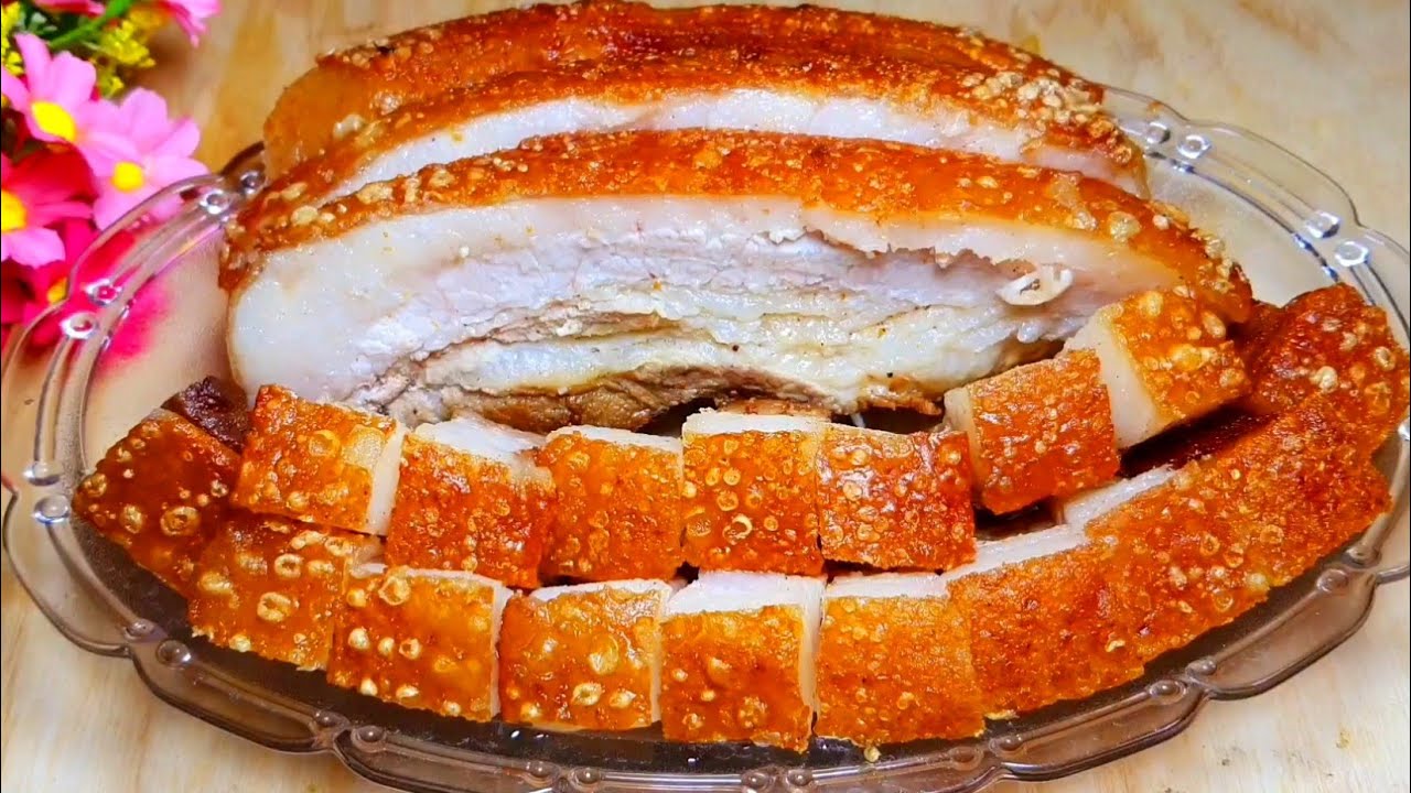 đĩa thịt heo luộc