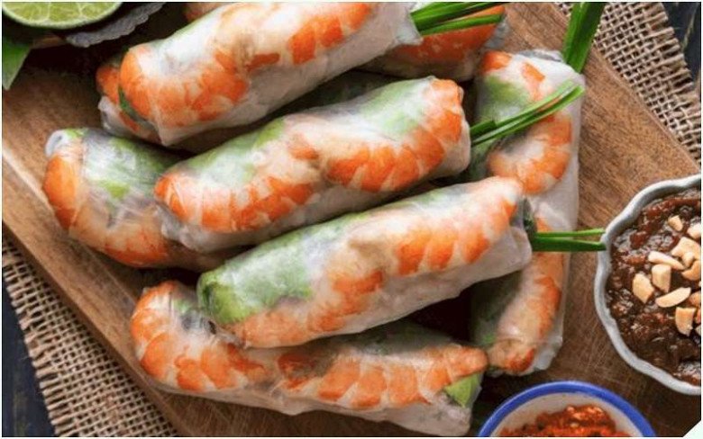 gỏi cuốn chay tổng thể