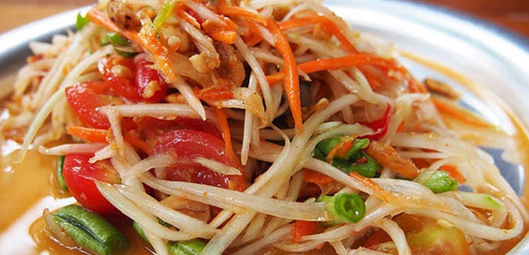 gỏi đu đủ thành phẩm