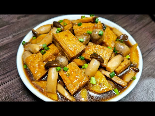 kho đậu phụ nấm