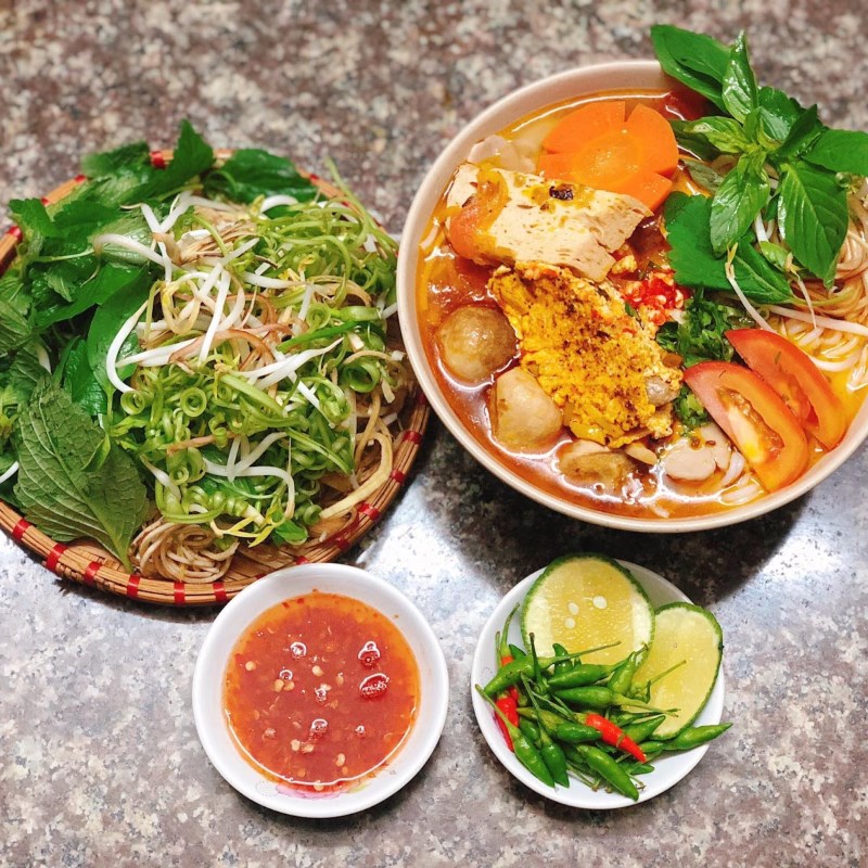 nguyên liệu bún riêu chay