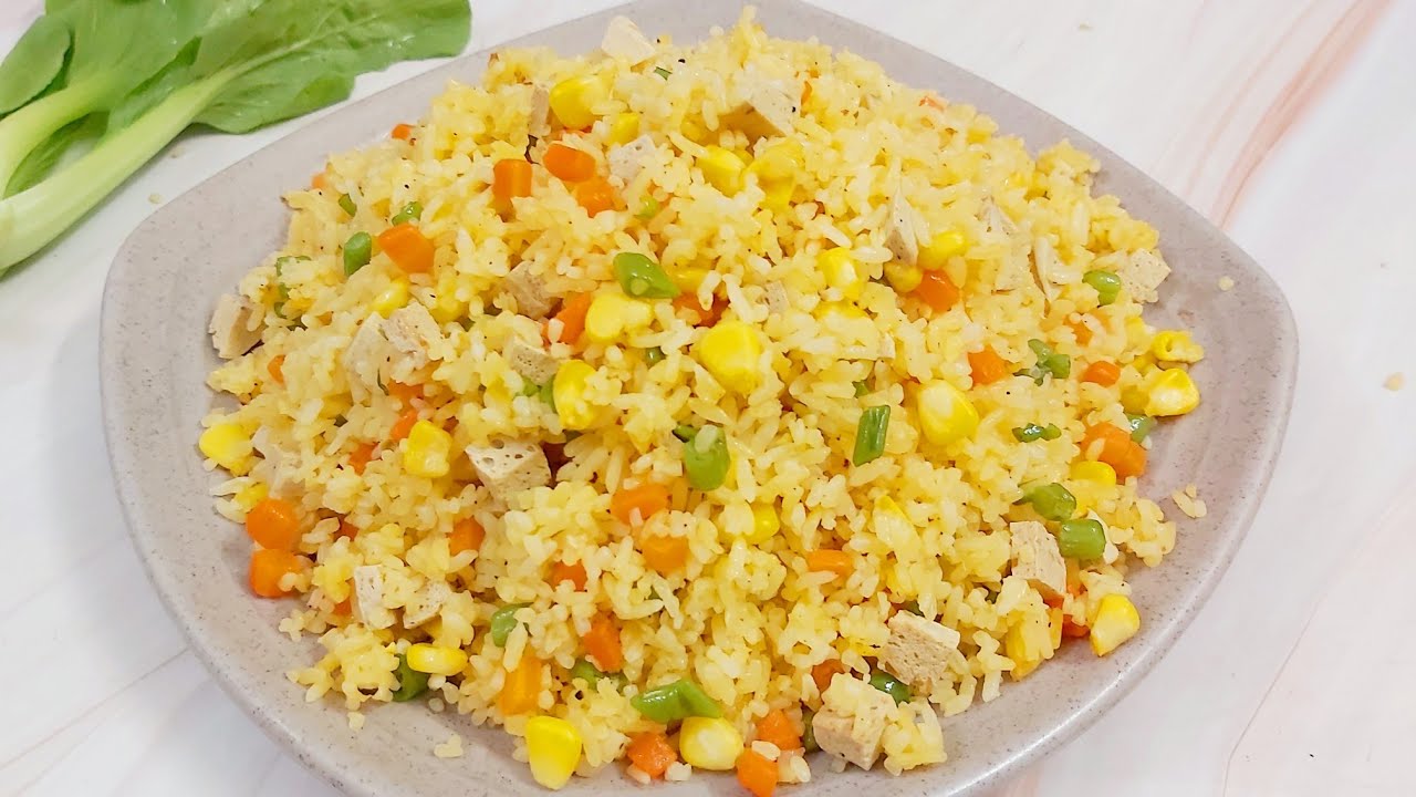 nguyên liệu cơm chiên chay