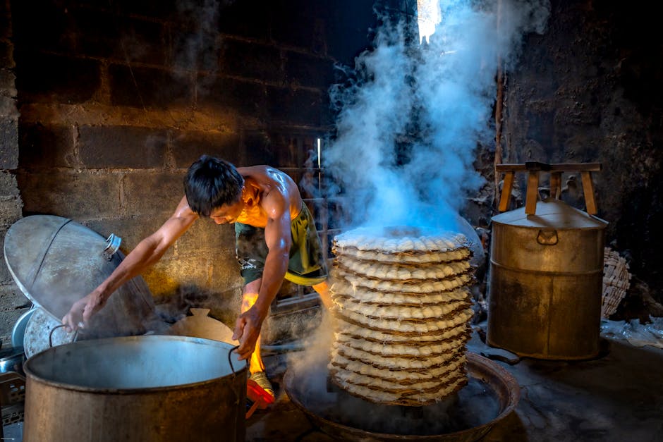nồi hấp mực