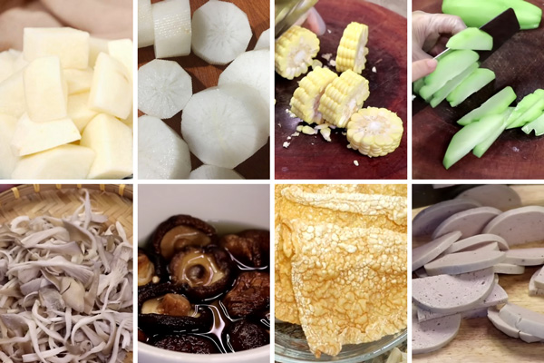 sơ chế nguyên liệu chay