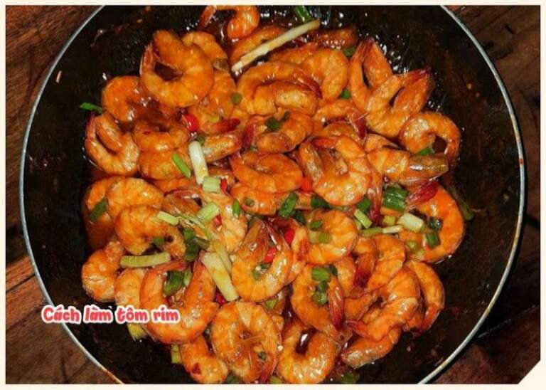 tôm rim mặn ngọt đậm đà