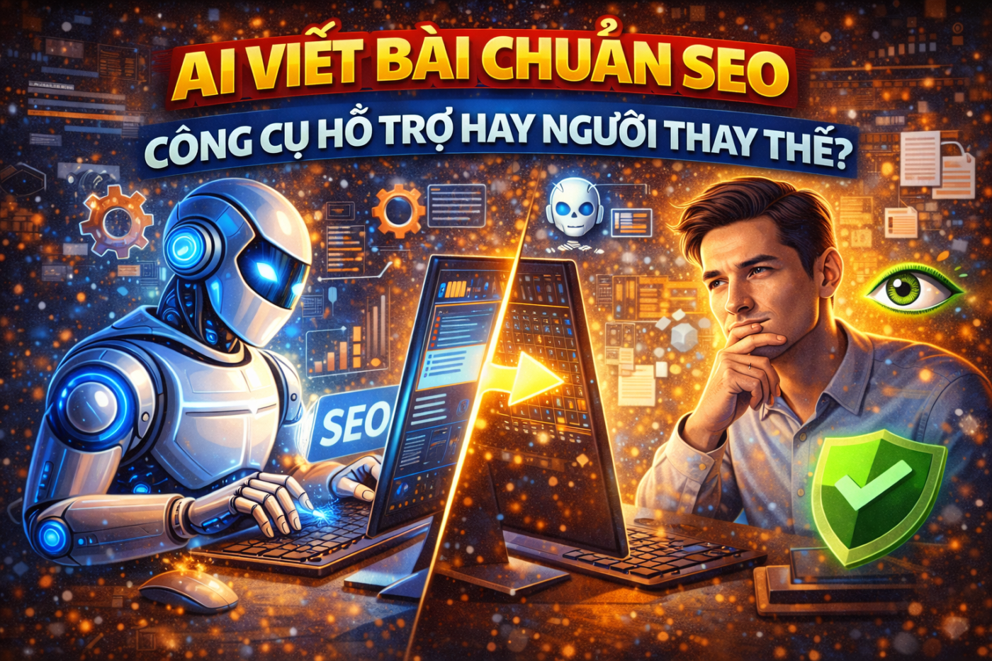 AI viết bài chuẩn SEO: Công cụ hỗ trợ hay người thay thế?