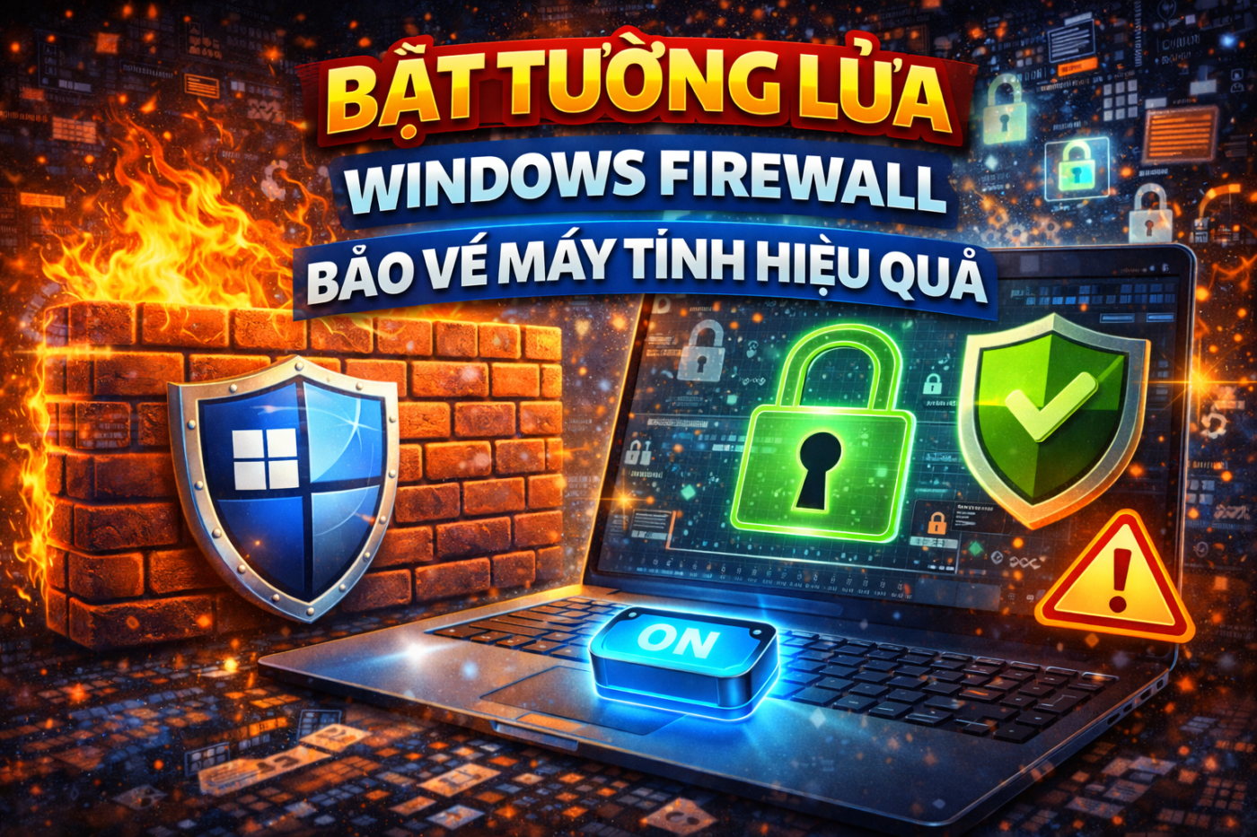 Bật Tường lửa Windows Firewall: Bảo vệ máy tính hiệu quả
