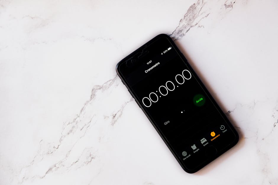 Đồng hồ đếm ngược trên màn hình điện thoại