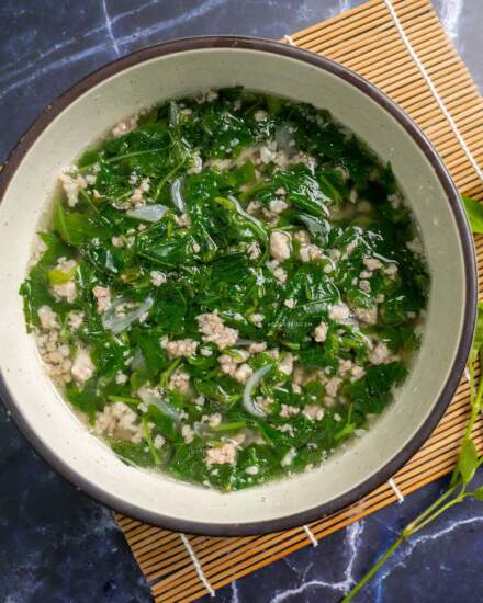 Canh rau ngót thịt băm: Đơn giản, bổ dưỡng cho bữa ăn bận rộn