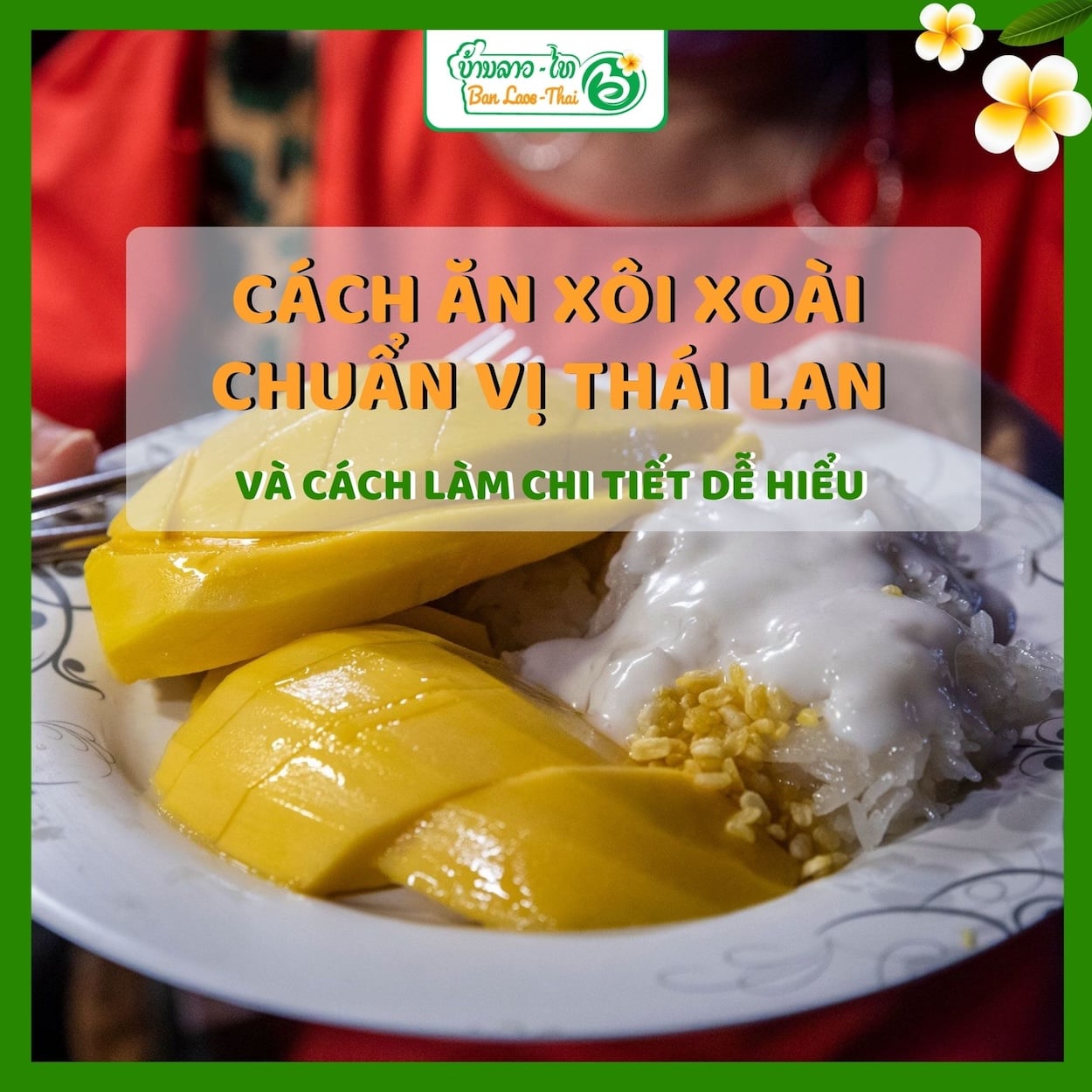 Người bán xôi gà đang chuẩn bị suất ăn cho khách