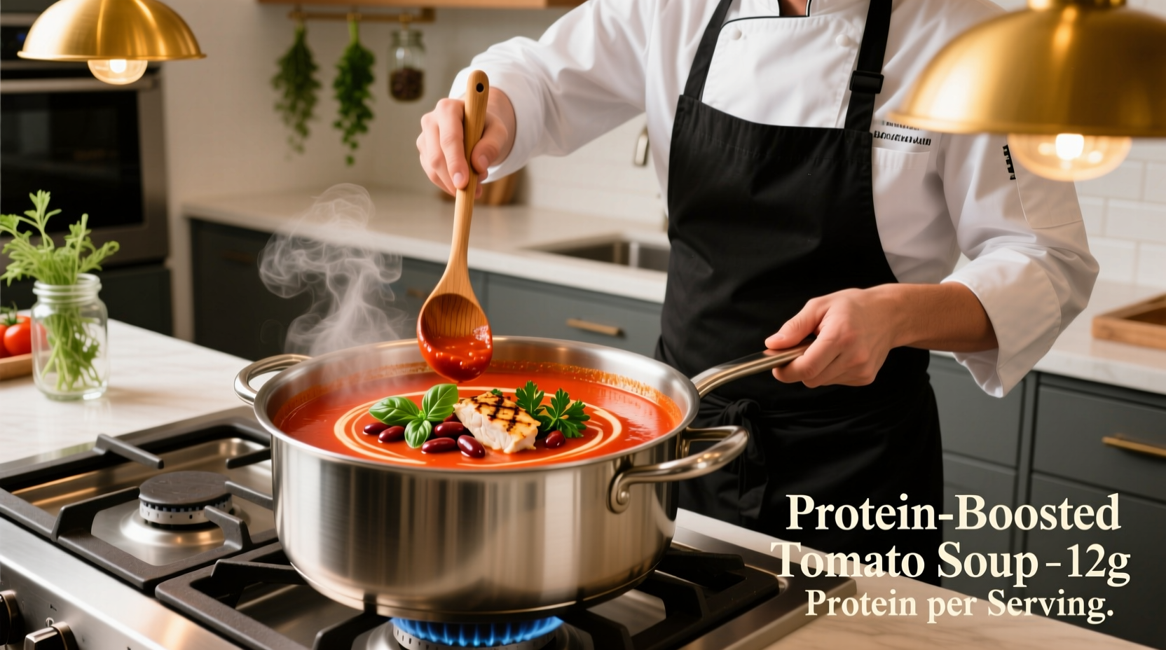 Nồi bò kho đang sôi nhẹ trên bếp