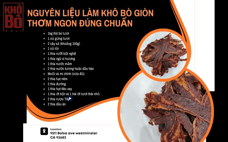 Thịt bò tươi đã cắt miếng và rau củ chuẩn bị